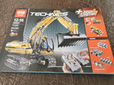 Motorised excavator building blocks