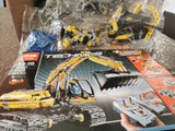 Motorised excavator building blocks